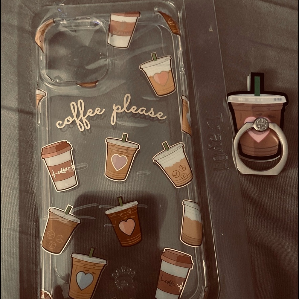 NIB Velvet Caviar coffee iPhone 12 or 12 pro case